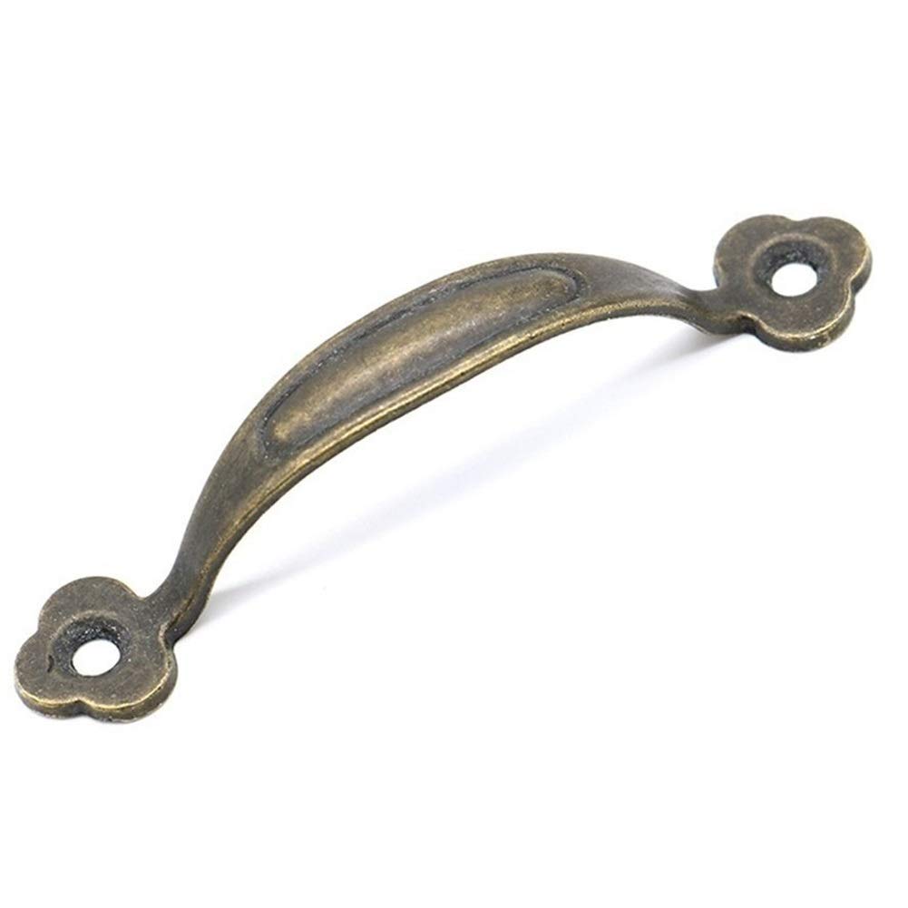 Nhawmebnz Bronze Antique Cabinet Drawer Handles 2 Pack Door Knobs Vintage Hardware Cupboard Pulls For Furniture Jewelry Box
