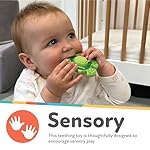 Nuby Teethe N' Pop Sensory Play Teether - Baby Teething Toy - 3+ Months - Turtle - Image 2
