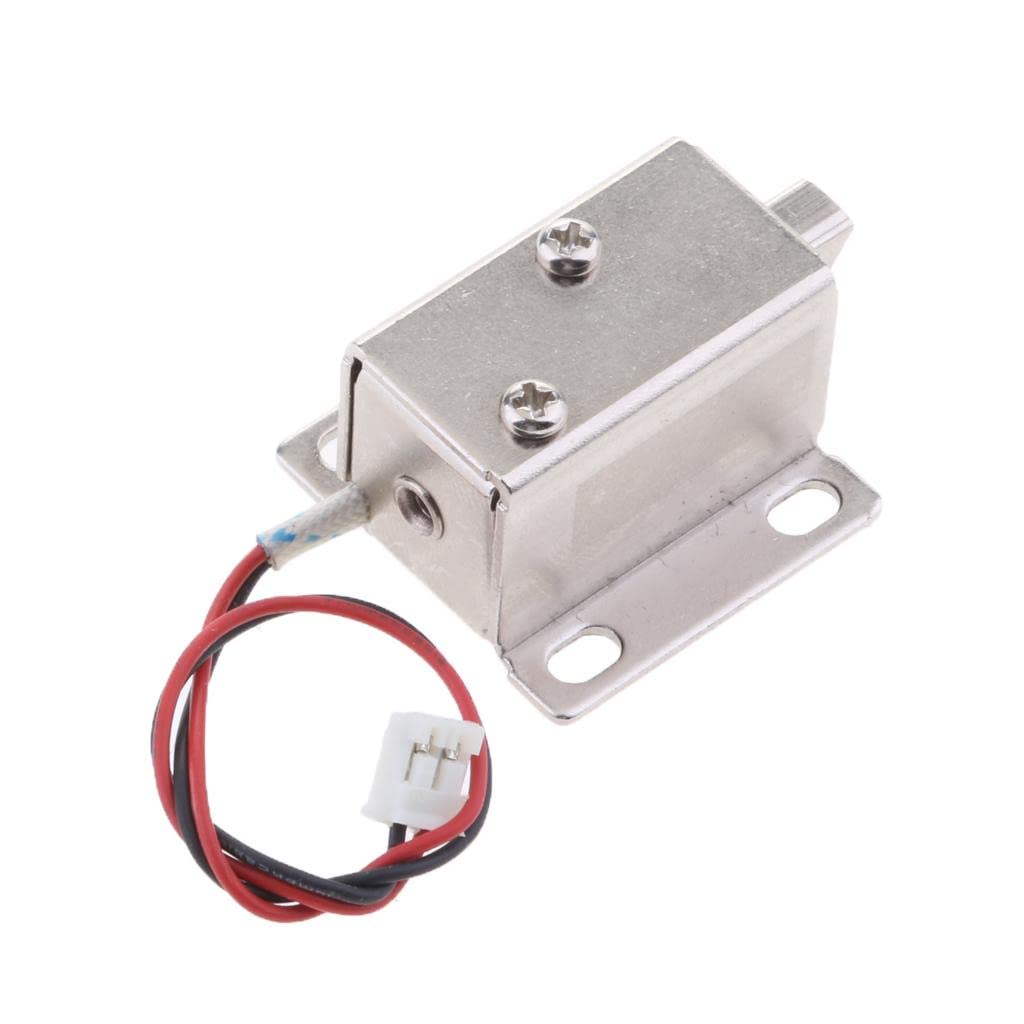 TRENDIVIBE Mini 6V 1A Electric Magnetic Lock Door Gate Cabinet Locker downwards Bolt-picture-28