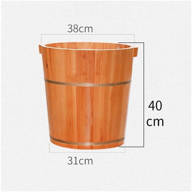 Tina para pies de madera con tapa para spa y masaje miniatura 4