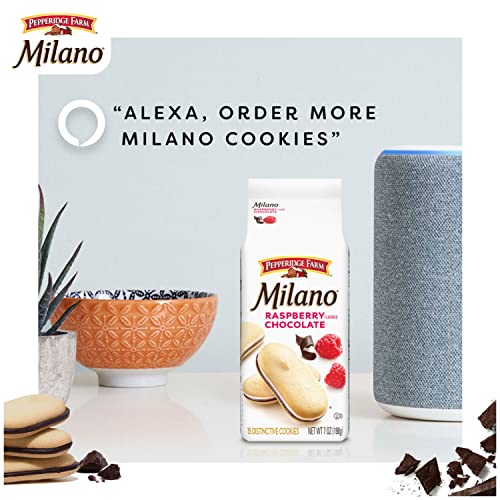 Image of Pepperidge Farm Milano Cookies, Raspberry Chocolate, 7 oz. Bag