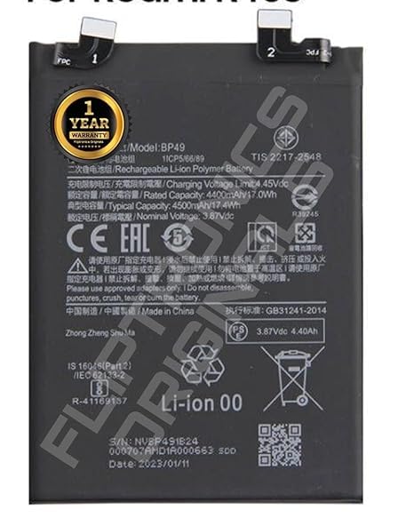 Image of BP49 Battery for Xiaomi Poco F4, 5G Battery with 1 Year Warranty**** (DD61)