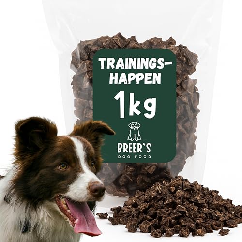Leckerli 1kg Rinderlunge Hundesnack klein und praktisch Training Hundeleckerlie zuckerfrei getreidefrei Getrocknete Trainingshappen Trainingsleckerli