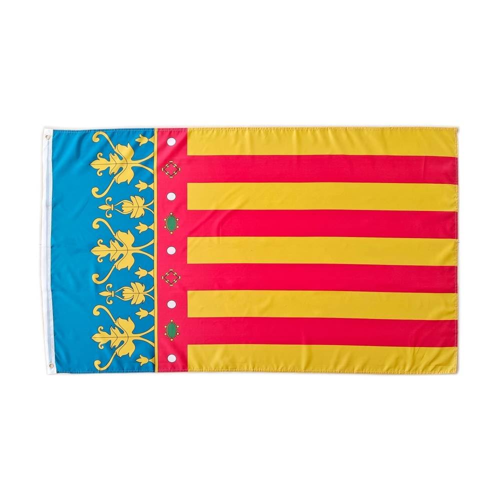 Bandiera di Valencia immagine stock. Immagine di vecchio - 48373005