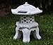 Garden Solar lamp, Garden Decor, TIAAN 14”Height Japanese Style Lantern Solar Garden lamp Solar Pagoda Light