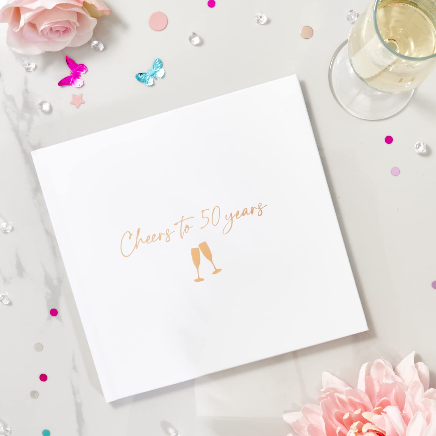 Happy Birthday Guest Book: Celebration Message Logbook For Visitors Family And F