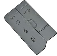 Vista 6 de Copia USB HDMI DC entrada/salida de vídeo cubierta inferior de goma para cámara Canon EOS 77D (USB para 77D)