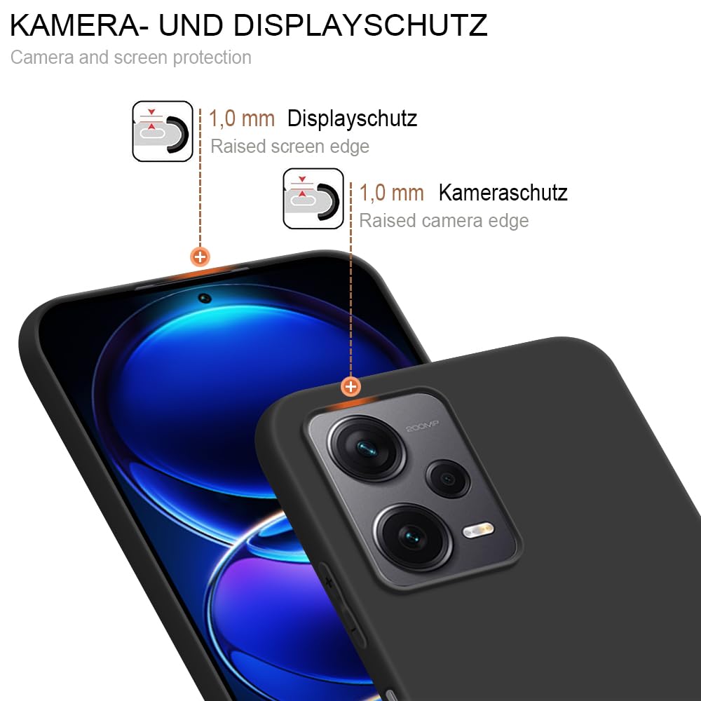 HSP Cover Per Xiaomi Redmi Note 12 Pro+ 5G – Custodia In TPU Turchese, Antipolvere E Antiurto