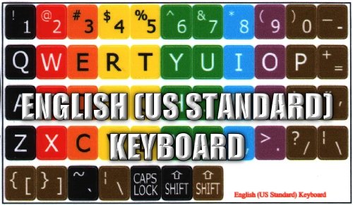 Learning Large Lettering (Upper CASE) English Colored Stickers for Keyboard - Image 2
