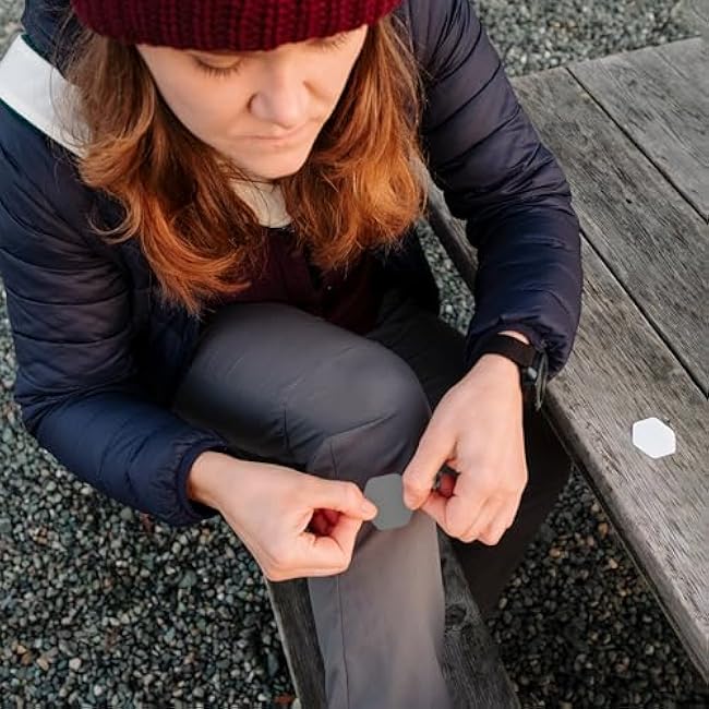 GEAR AID Tenacious Tape Hex 2.5¡± and 1.5¡± Repair Patches, Peel-and-Stick to Fix Holes and Burns in Down Jackets, Rain Gear, Tents, Tarps and More