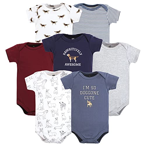Image of Hudson Baby Baby Boys' Cotton Bodysuits 7-pack