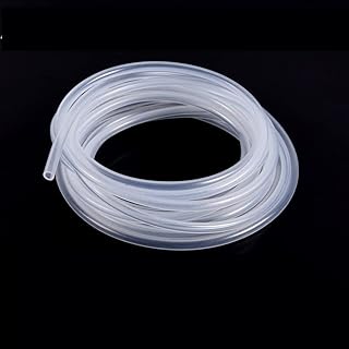 GatherTOOL 1/3/ 5/ 10M Transparent Silicone Tube Dia 2/3/ 4/5 /6/7/ 8/ 10Mm Outer Diameter Food Grade Flexible Silicone Tube (Color : White)