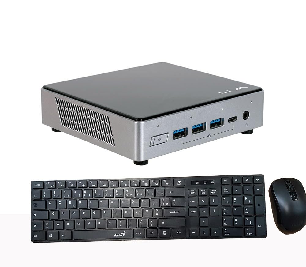 ECS LIVA Z3 Plus i7-10510U 16G 512G ミニPC ECS Liva Z3 Plus i7-10510U 32GB 2TB M.2 SSD Keyboard + Mouse