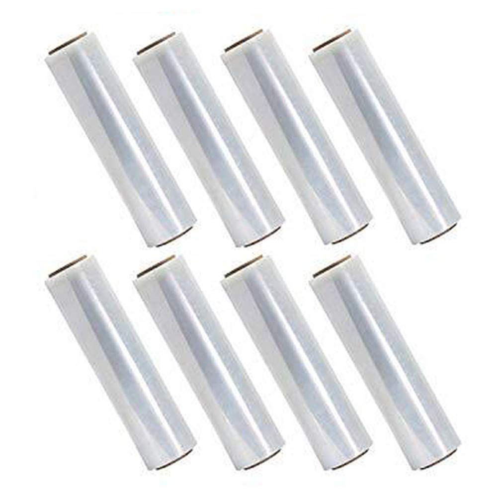 18 Inches X 1000 Feet Tough Pallet Shrink Wrap, 80 Gauge Industrial Strength Plastic Film, Commercial Grade Strength Film, Moving & Stretch Packing Wrap, for Furniture, Boxes, Pallets (8-Pack)