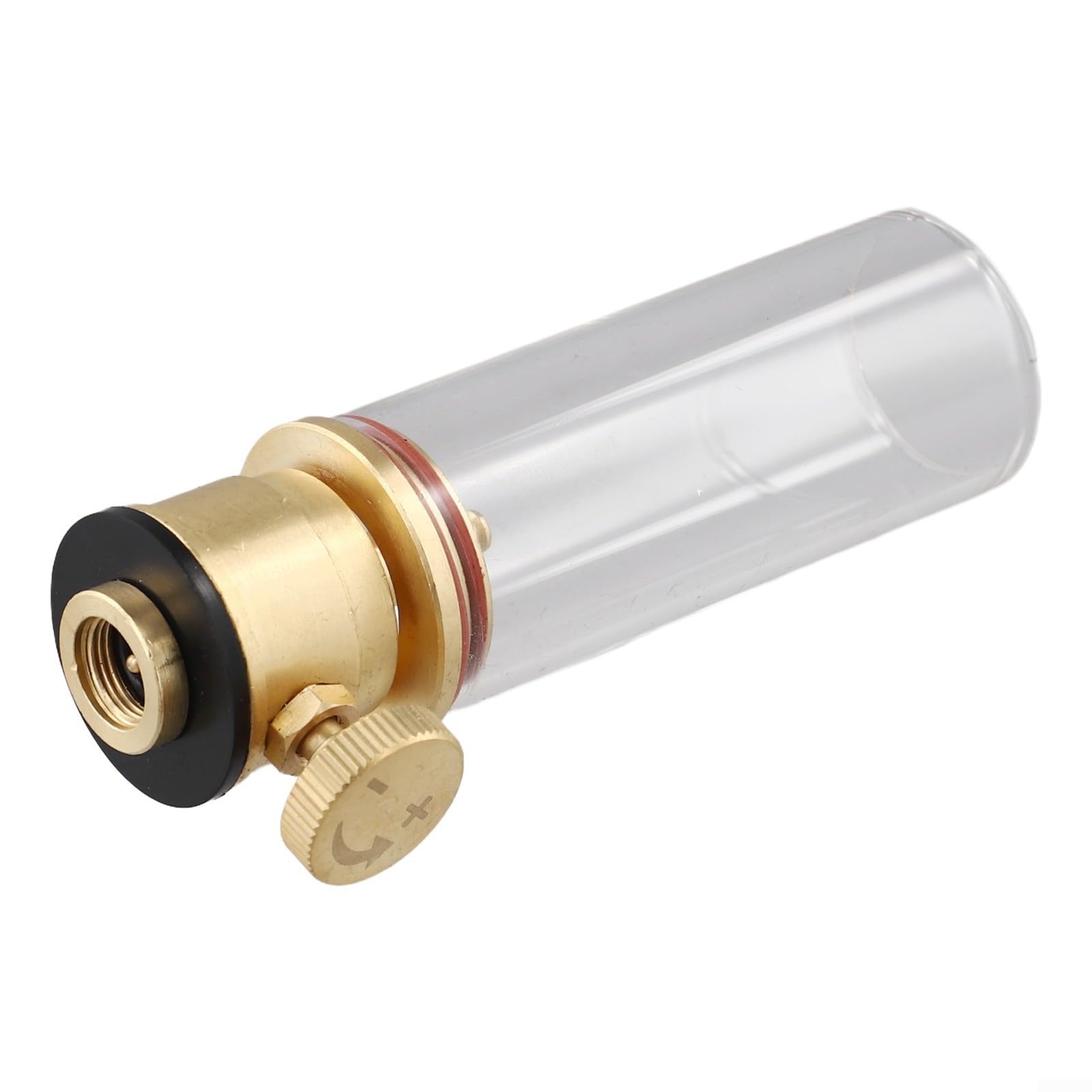 Lanterne à gaz portable pour camping en verre cuivre avec boîte de rangement pour activités de randonnée (lampe à gaz)