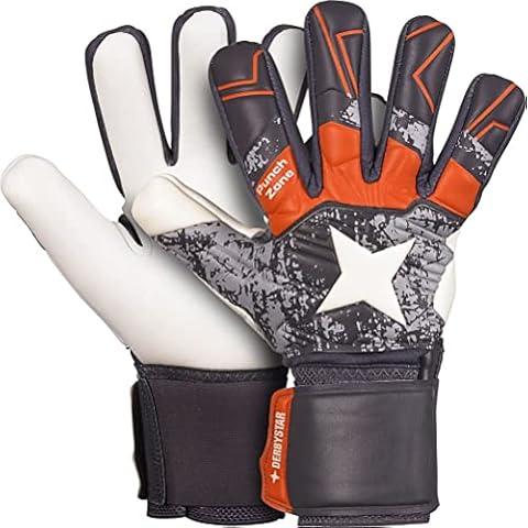 Derbystar Goalie Torwarthandschuhe Grau Orange 4 Cover