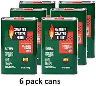 Smarter Starter Fluid Natural Lump Charcoal Starter Lighter Fluid, Petroleum Free BBQ Fire