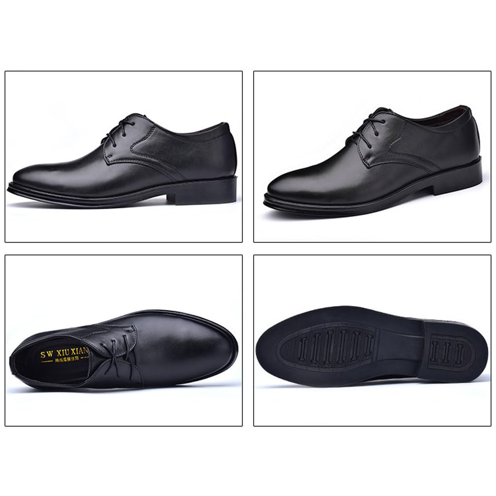 Zapatos Oxford Hombre Clásicos De Cordones para Oficina, Boda & Casual