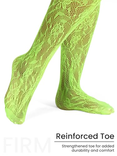 Image of Floral Lace Plus Size Tights High Waist Velvet Pantyhose Sunflower Fishnet Stockings Leggings