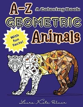 Paperback A-Z Geometric Animals: A Coloring Book