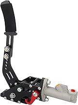 Dynwave Freio de mão hidráulico, substituição da alavanca do rally de tração do freio de mão do carro, alavanca de freio de emergência do freio E de alumínio, PRETO