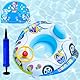 Aufblasbarer Schwimmring für Kleinkinder,Baby Schwimmring mit Lenkrad Badekappe,Kleinkinder Schwimmsitz,Schwimmreifen Baby ab 3-15 Monate