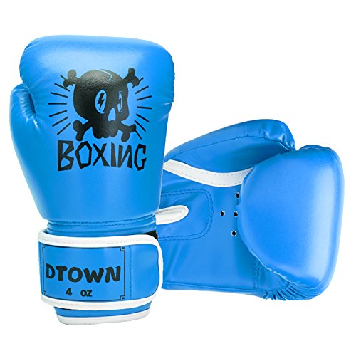 Dtown Kids Boxing Gloves 4oz 6oz Youth Boxing Gloves for Age 3 to 7 Years, Boys and Girls Training Boxing Gloves for Punching Bag, Kickboxing, Muay Thai, MMA - Thumbnail 4