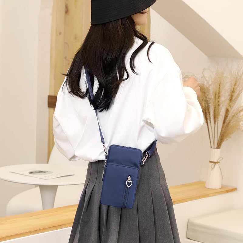 Miniatura 8 de Pequeñas bolsas cruzadas para mujer, bolsa universal para teléfono celular, bolsillos ligeros, mini bolso de hombro