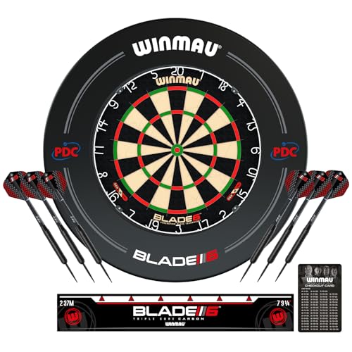 WINMAU Blade 6 Dartscheiben Dart Surround Set - Professionelles...