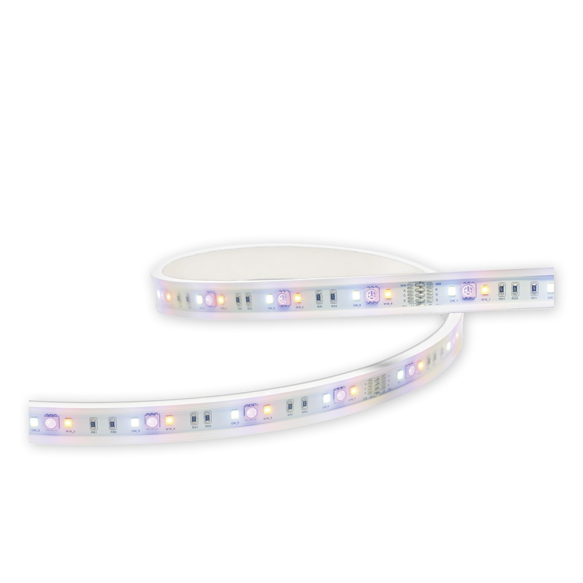 Homematic IP Smart Home Lightstrip Set, 2m, indirekte Beleuchtung, Steuerung per App, Google Assistant und Alexa | Smart Home, dimmbarer RGBWW LED Streifen, indirekte Beleuchtung, LED-Strips per App, Google Home und Alexa, 159647A0