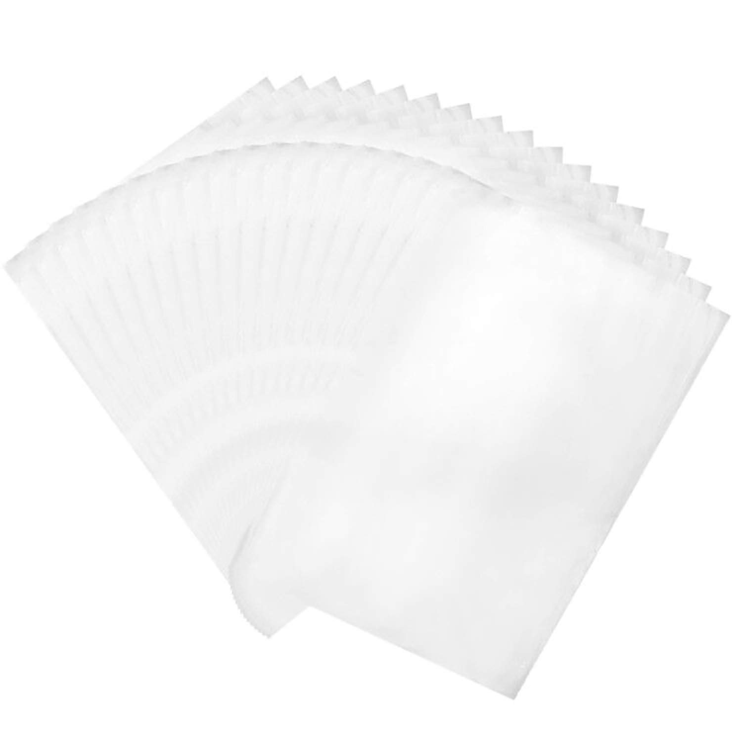 Reachno 4x6 Inch and 5.5x8 Inch Shrink Wrap Bags, Clear PVC Heat Shrink Wrap for Packagaing Soap, Bath Bombs, Candles,Small Gifts, Film DVDCD, Jars and Homemade DIY Projects 200 Pack