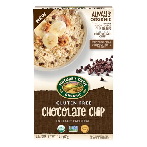 Image of Nature's Path Organic Chocolate Chip Instant Oatmeal, 11.3 oz (Pack of 1)