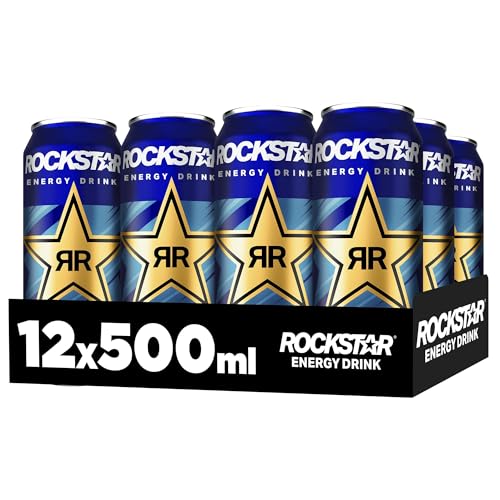 Rockstar Energy Drink Blueberry Geschmack - Koffeinhaltiges Erfrischungsgetränk für den Energie Kick, EINWEG (12 x 500ml) (Verpackungsdesign kann abweichen) 2