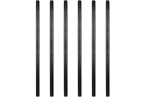 GeilSpace 6 Pack 3/4 Inch x 36 Inch Pre-Cut Black Metal Pipe