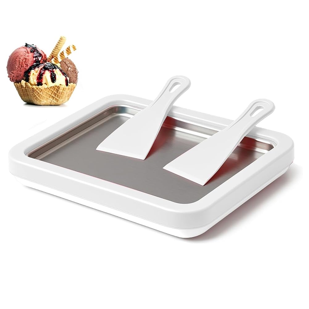 CTRLZS 2026 New Ice Cream Makers DIY Ice Cream Roll Maker with 2 Scrapers for Homemade Rolled Cream Frozens Yogurt Gelato Sorbet AtHome A
