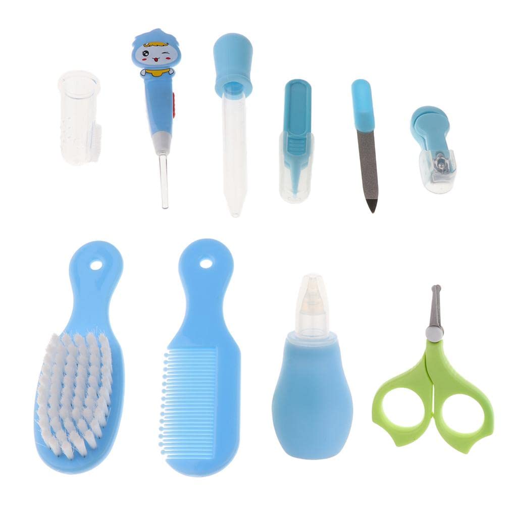 enakshi® 10pcs baby kids nail hair care grooming brush kit blue|baby | bathing & grooming | health & grooming