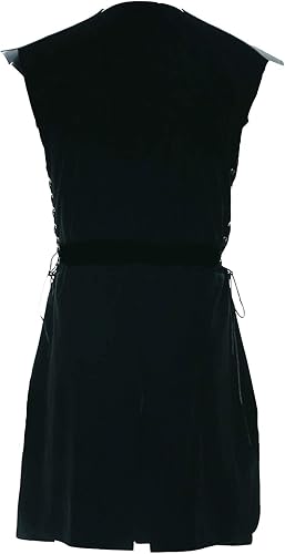 Miniatura 3 de Chaleco victoriano medieval para hombre, chaleco renacentista sin mangas, Estilo negro