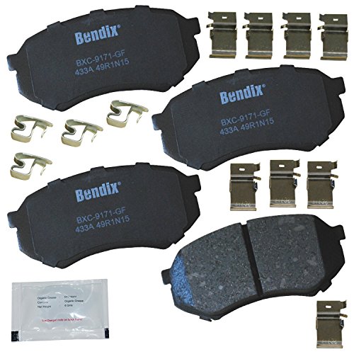 Image of Bendix Priority1 CFC433A Disc Brake Pad Set Ceramic for Mitsubishi Fuso FE 1995-1990, FE-HD 1999-1996, FE-HD 2002, Toyota Tacoma 2004-1995