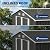 UDPATIO 10X8FT Outdoor Storage Shed,Metal Garden Shed for Backyard,Grey