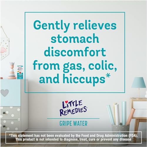 Image of Little Remedies Gripe Water for Babies, with Chamomile, for Baby Gas Relief, No Alcohol or Artificial Dyes, 4 Fl Oz (Pack of 3)
