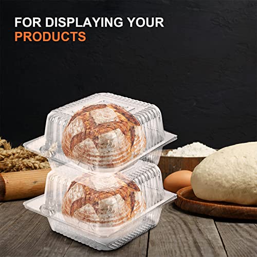Aqsxo AQ-2203072135 60 Pcs Clear Plastic Take Out Containers,Disposable Clamshell Dessert Container thumb #4