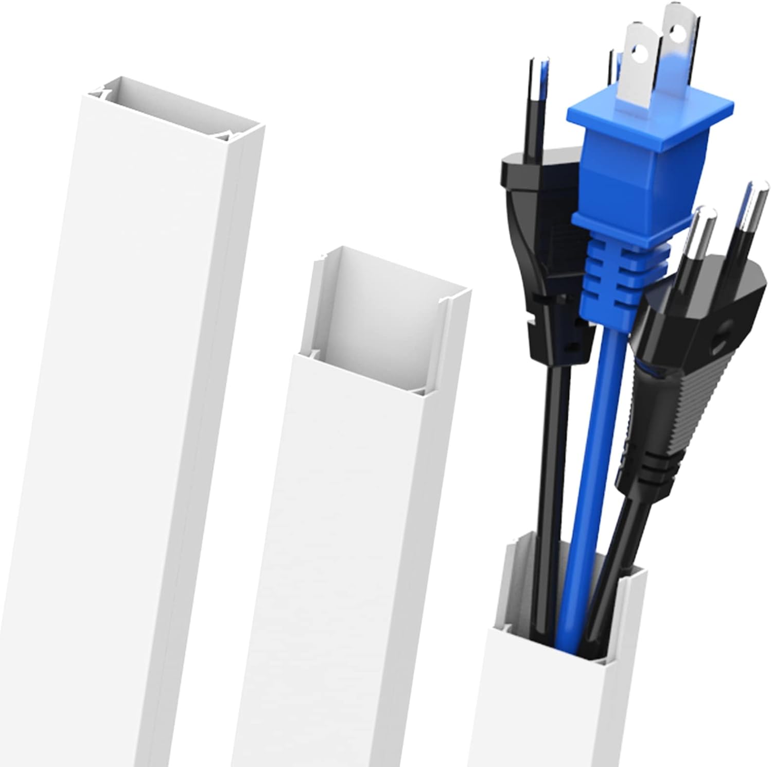 150 in Cord Cover Hider，Wire Covers for Cords, Cable Hider Wall Cable Management Kit