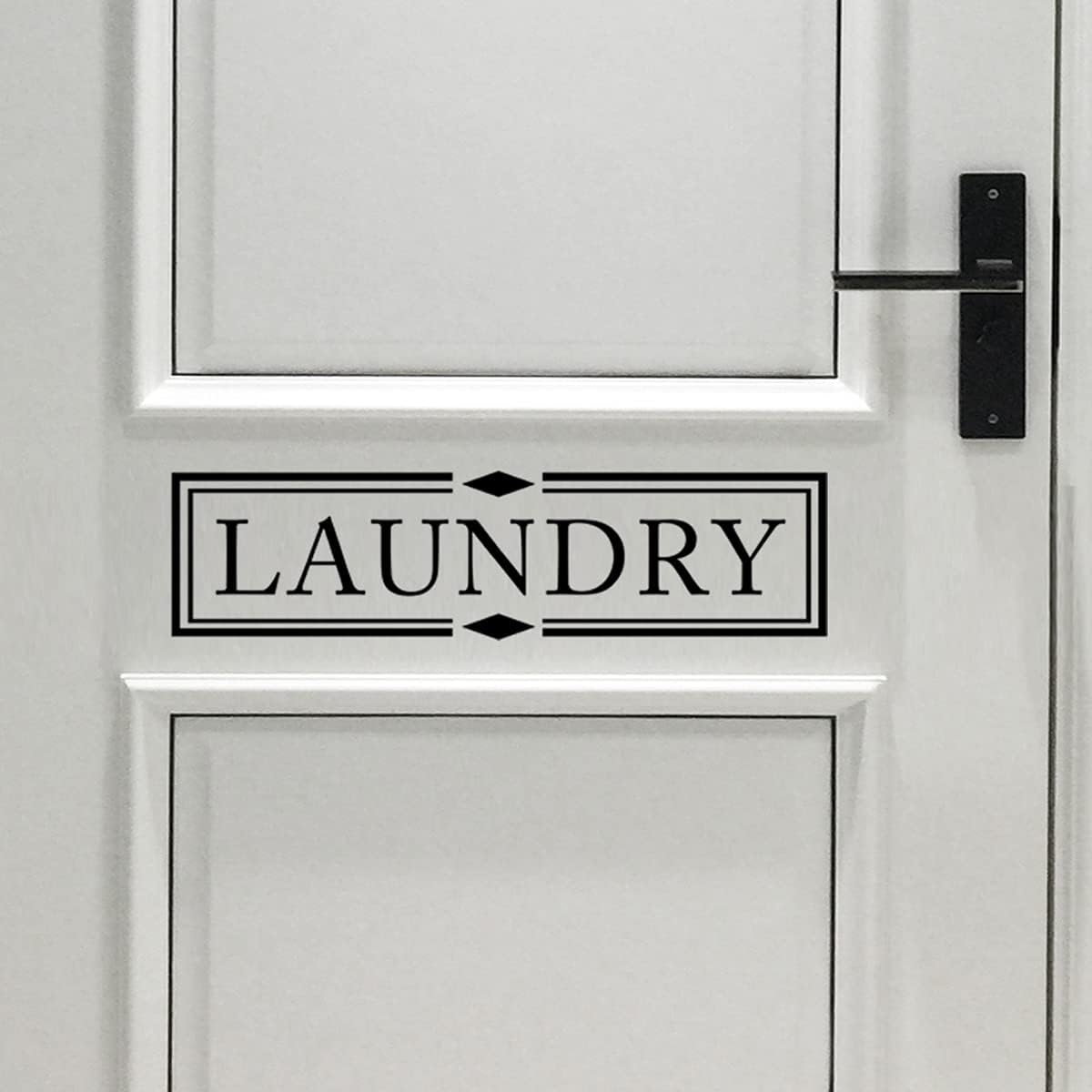 Laundry Room Door Decal – Black Vinyl Wall Sticker Sign – Farmhouse Laundry Room Decor, 15.5 x 4 Inch - Image 6