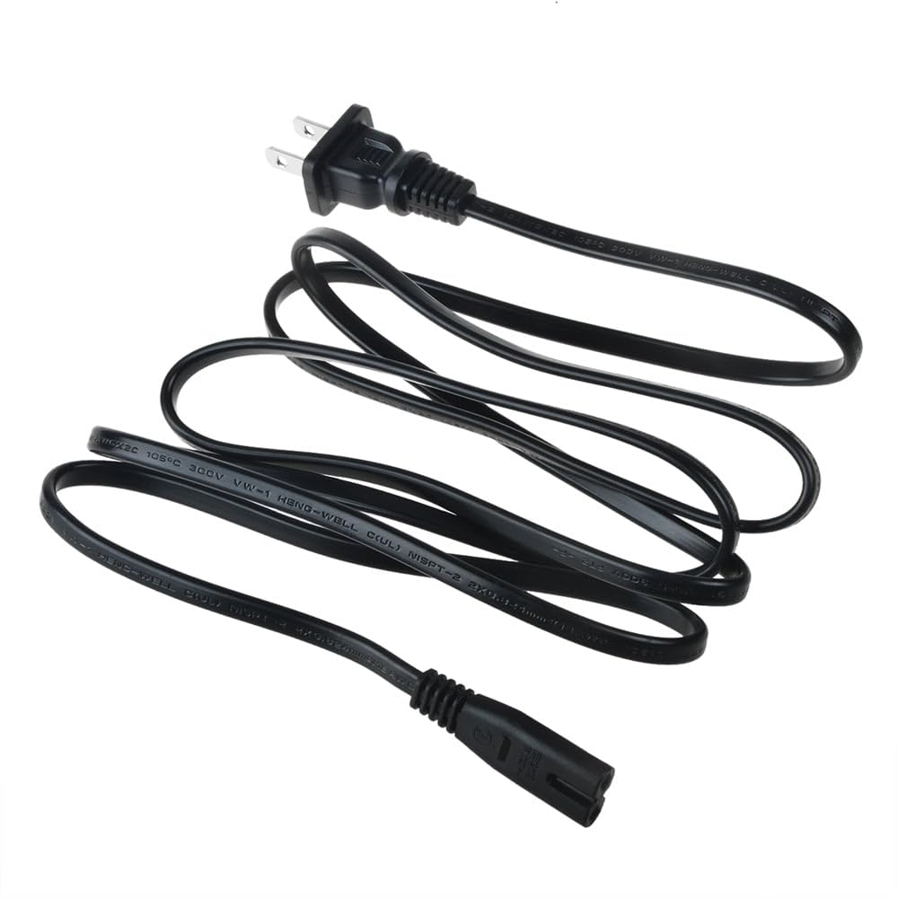 Repuesto de 5 pies de entrada de alimentación: 110 V - 120 V 50 – 60 Hz CA en cable de alimentación, cable de enchufe compatible con altavoz Bluetooth portátil Aiwa Exos-9 Exos9 Exos9