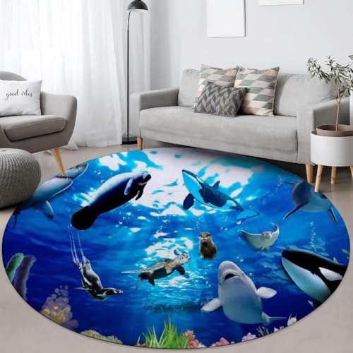 Tapis 3D monde sous-marin idée cadeau originale pour chambre - 4