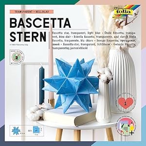 Folia 800/1515 Bascetta Stern Transparentpapier Bastelset Weiß