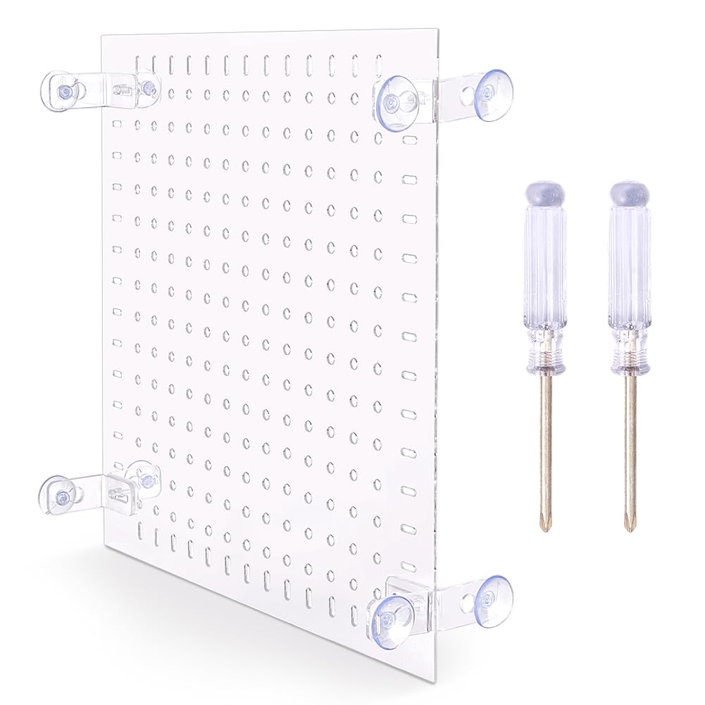 BENECREAT Grille D'Isolation en Acrylique pour Aquarium Séparateur D'Aquarium Transparent et Réglable pour Séparer Les Poissons Betta 30x25cm