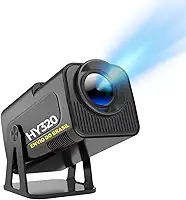 Projetor Portátil HY320 5G WIFI 6 Android 13, 4K 1080P Full HD, 12000 Lúmens, Auto Correção de Tela, 180° Giratório - Envio Brasil Premium