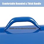 Steel Portable Tool Box with Two Metal Latches, Gardening Tools Organizer Box, Tool Storage Case for Home, Cars, Automobile, Construction Industry and Civil Worker & Tradies, Blue