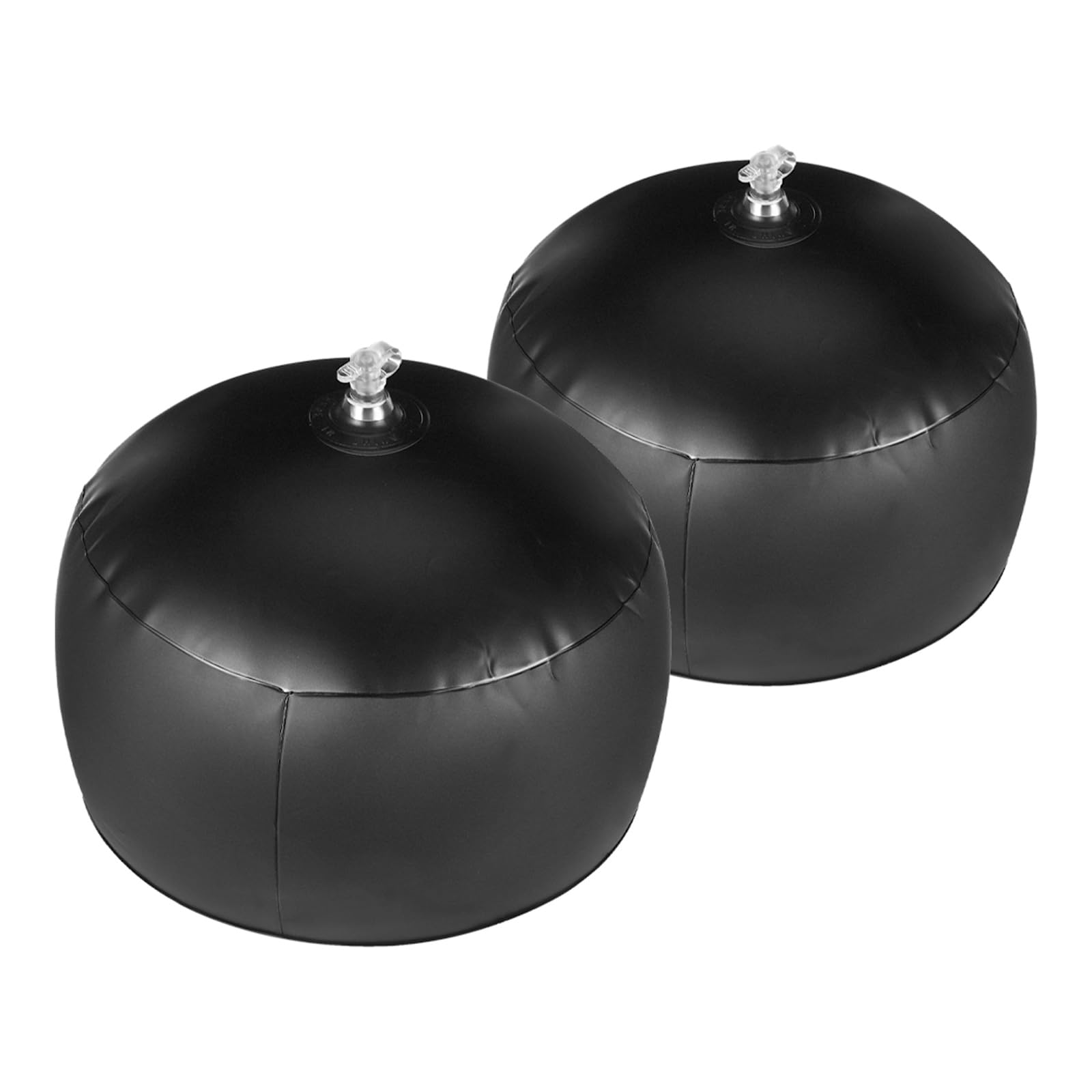 Healvian 2 Pezzi Sagomatore per Cappellino da Baseball in Pvc Nero, Supporto Gonfiabile per Cappelli, Previene la Deformazione, Adatto per Viaggi e Conservazione
